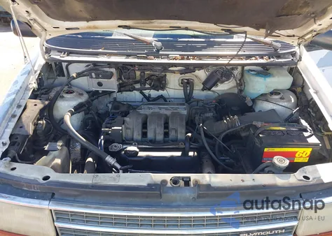 1993 Plymouth Grand Voyager Se from USA, damaged, VIN 1P4GH44R6PX719385